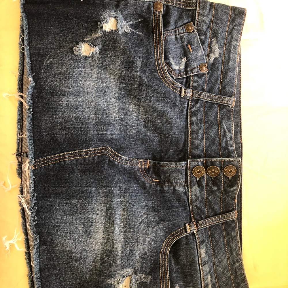 G by Guess Jean Skirt